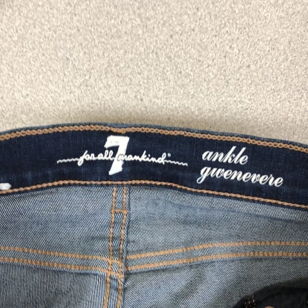 7 For All Mankind Charleston Ankle Splice Jeans - Picture 8 of 13